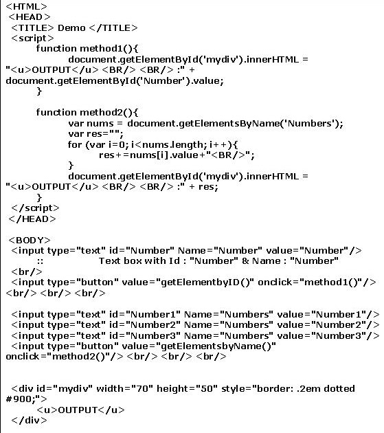 Blog: Difference Between document.getElementByID() & document ...