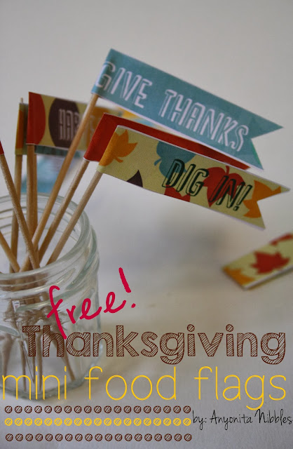 Free Thanksgiving Mini Food Flag Printables from www.anyonita-nibbles.com