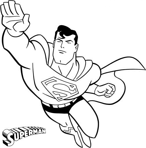 man of steel coloring pages - photo #30