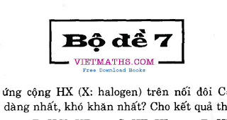 bo de thi thu dh mon hoa so 7 nam 2012