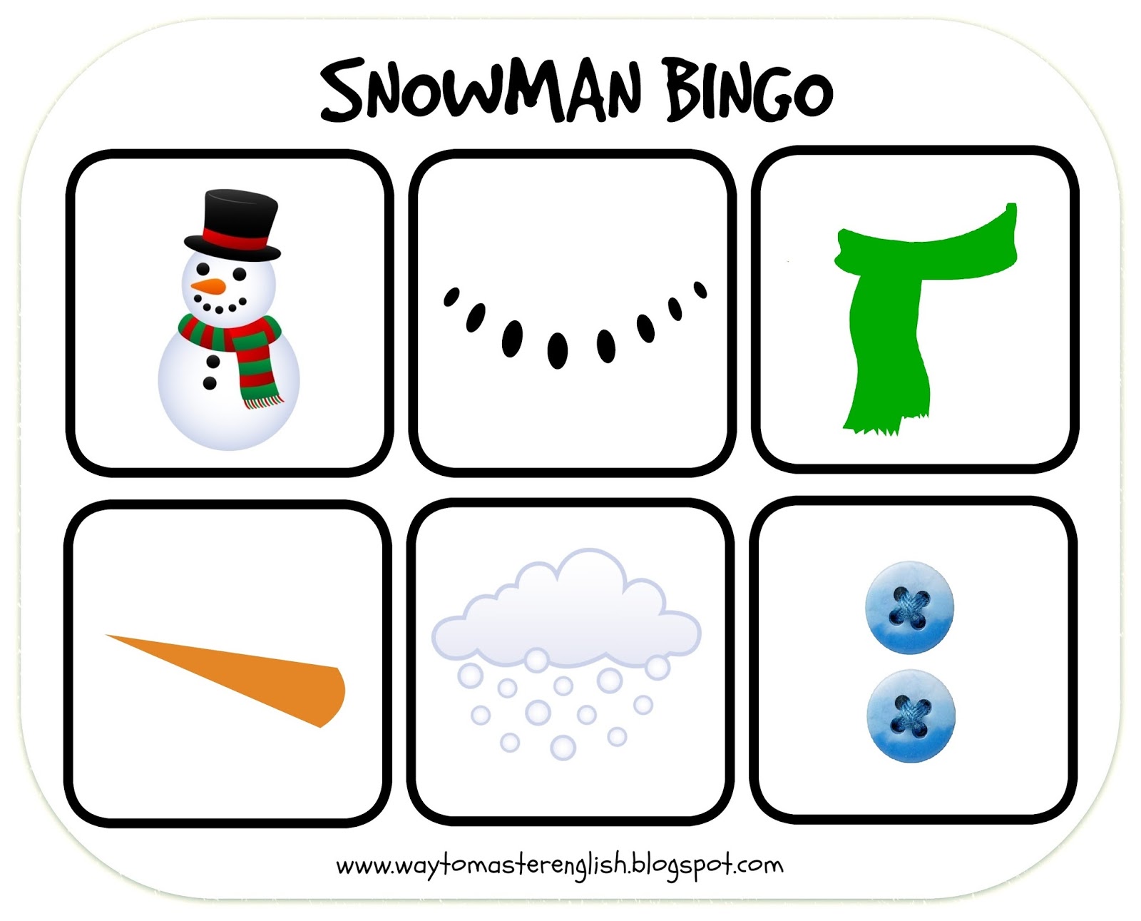 funglish-snowman-bingo