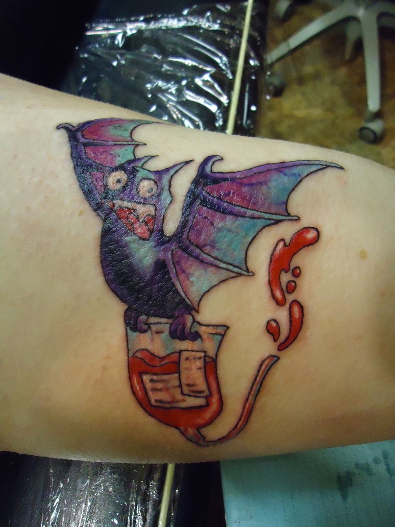 Angelina Jolie Tattoos Bat Tattoo Desing Photo