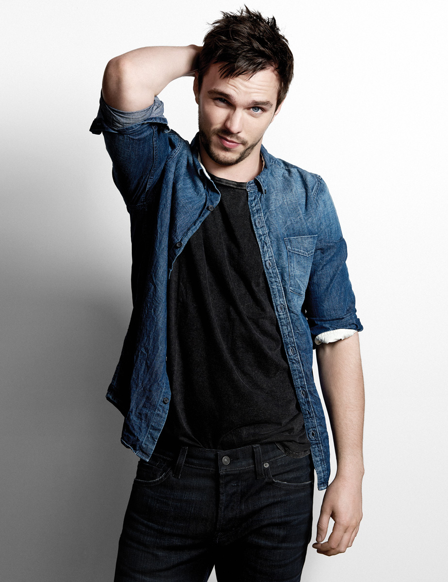 my new plaid pants: Nicholas Hoult Plays Catcher For Me