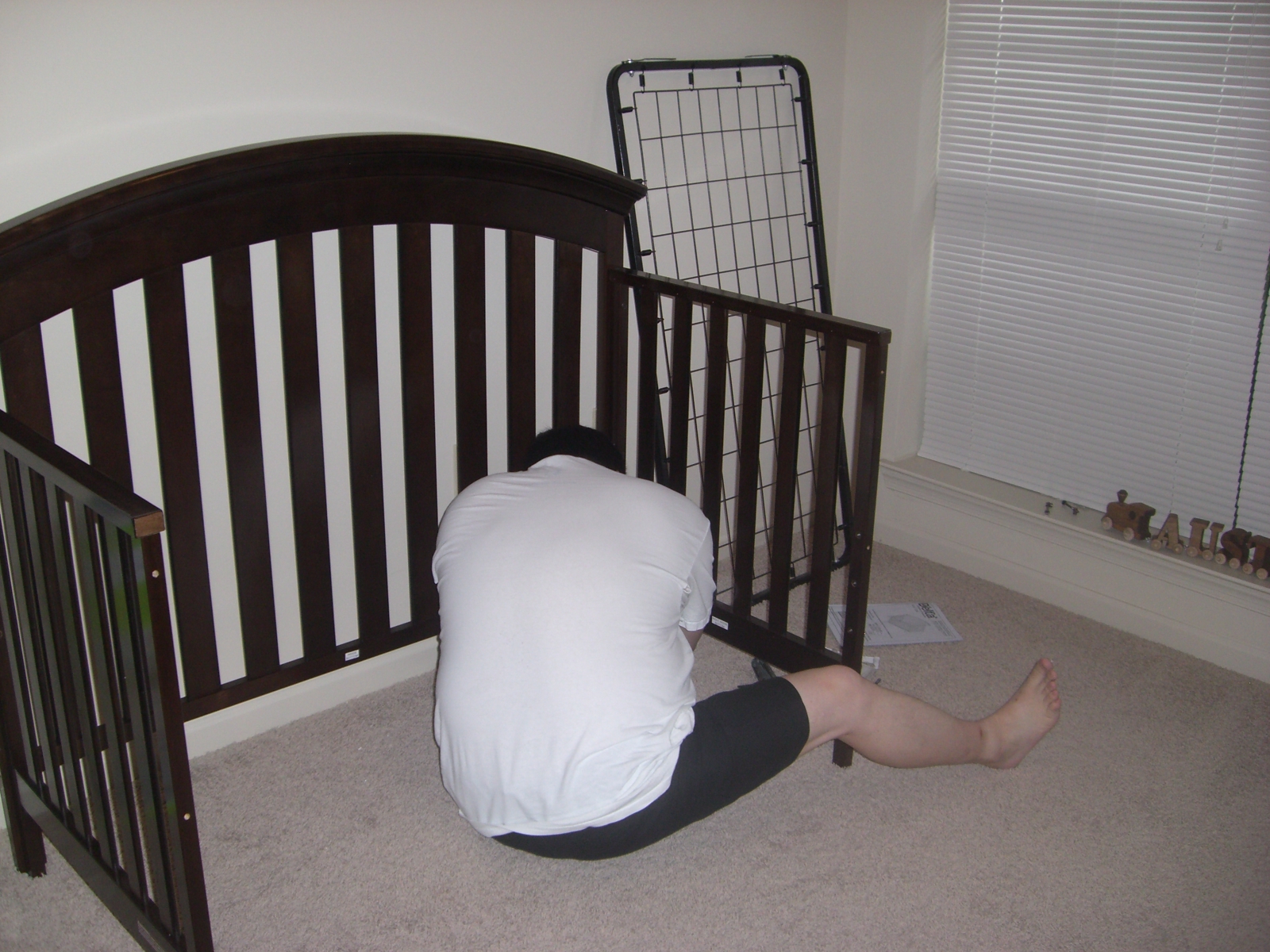 Austin's Adventures! Setting up the crib