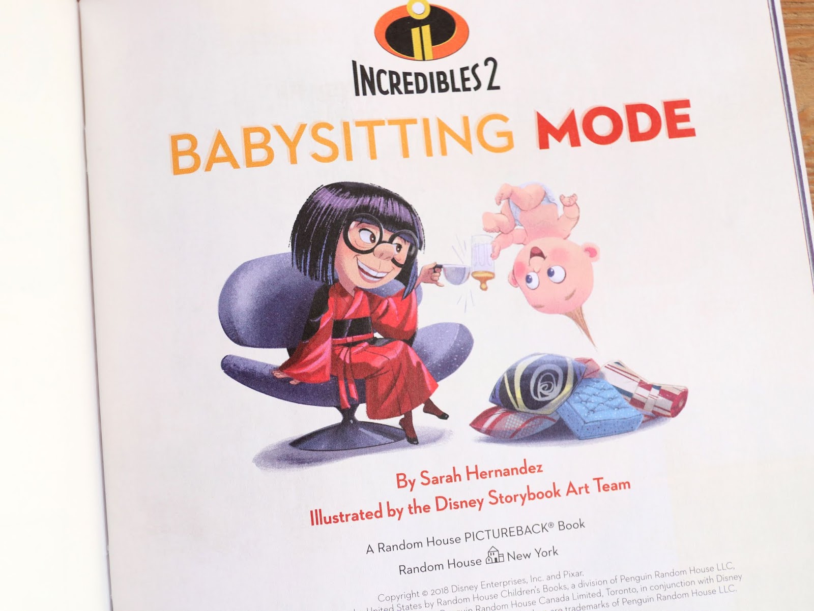 incredibles 2 edna babysitting mode book review 