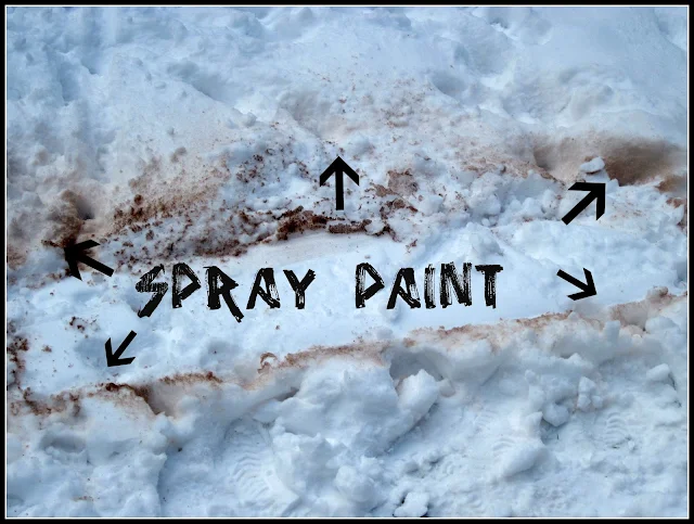 paint on snow