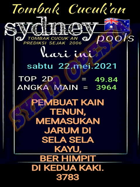 Shio Togel 2021 Hari Ini Sydney