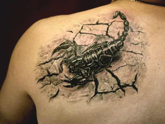 3d scorpion zodiac sign tattoos