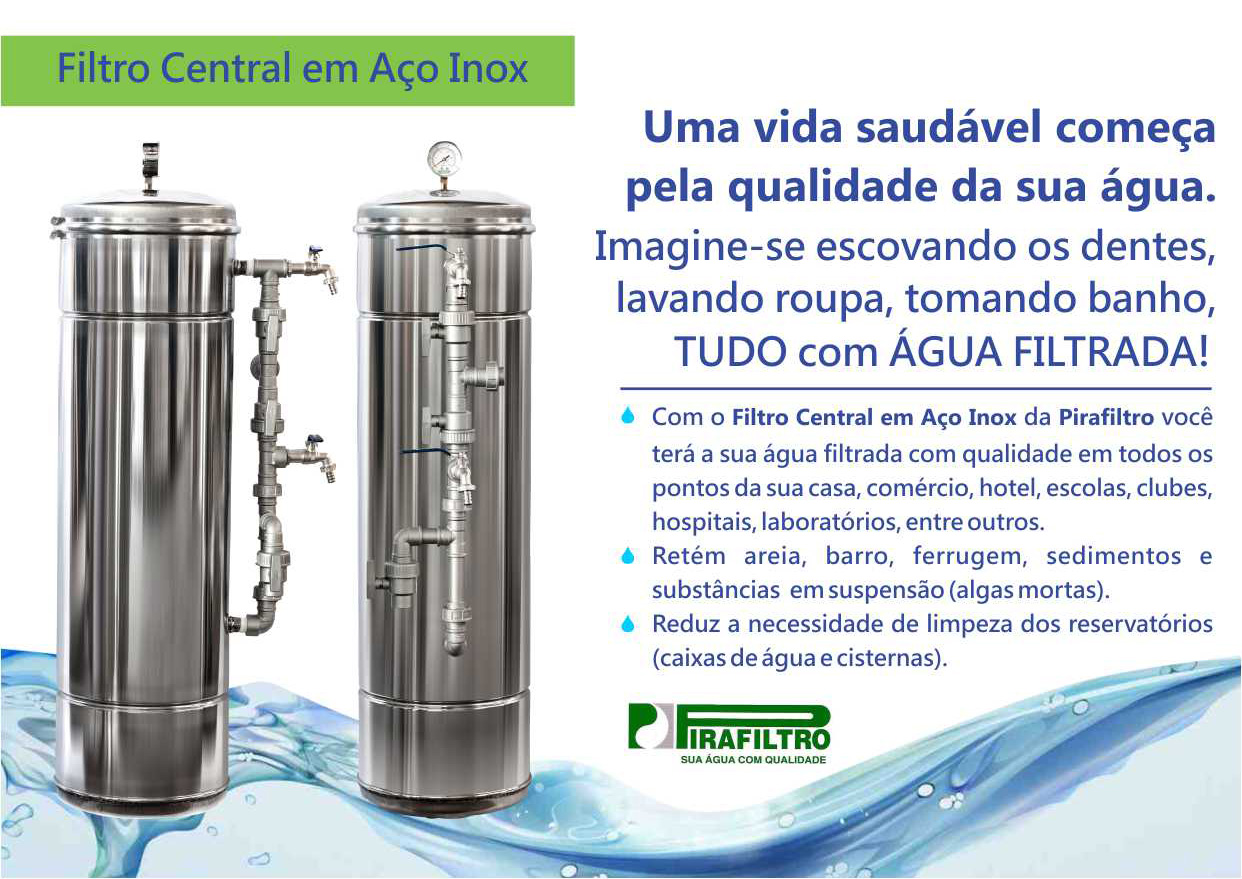 Loja do Filtro Filtros Centrais em Aço Inox da Pirafiltro