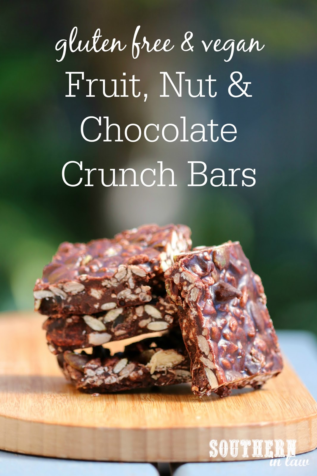 Southern In Law Recipe Fruit Nut and Chocolate Crunch Bars (Gluten