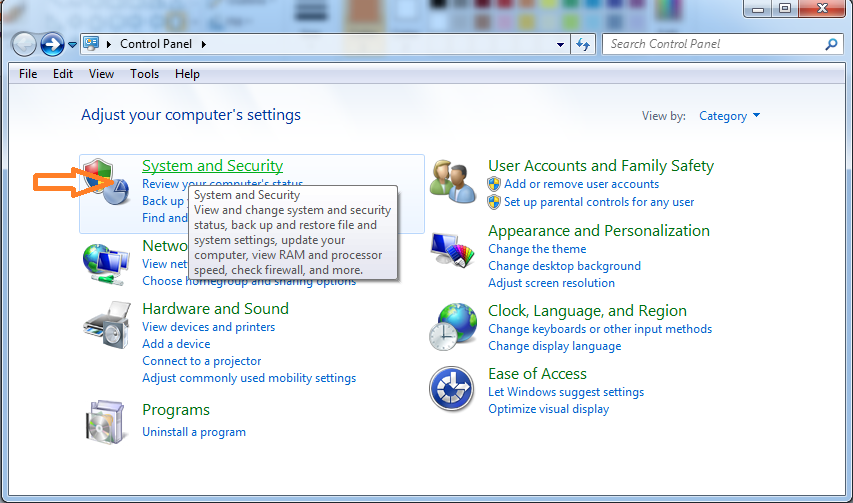 Check your firewall settings