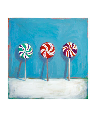 lollipop painting original still life junk food art by jeanne vadeboncoeur