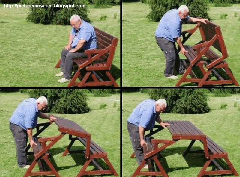 Amazing Folding Picnic Table &amp; Bench! | Picture Gallery