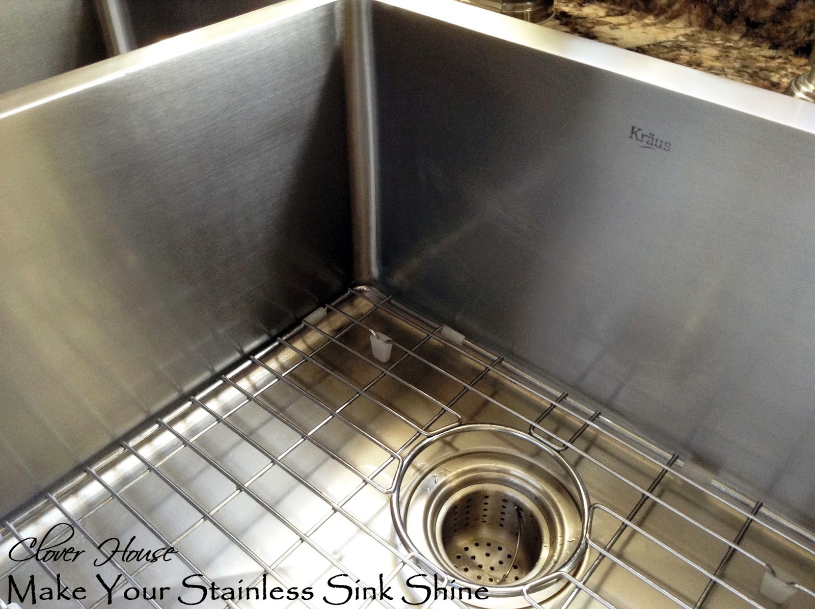 Clover House Make Your Stainless Sink Shine My Natural Secret Ingredient