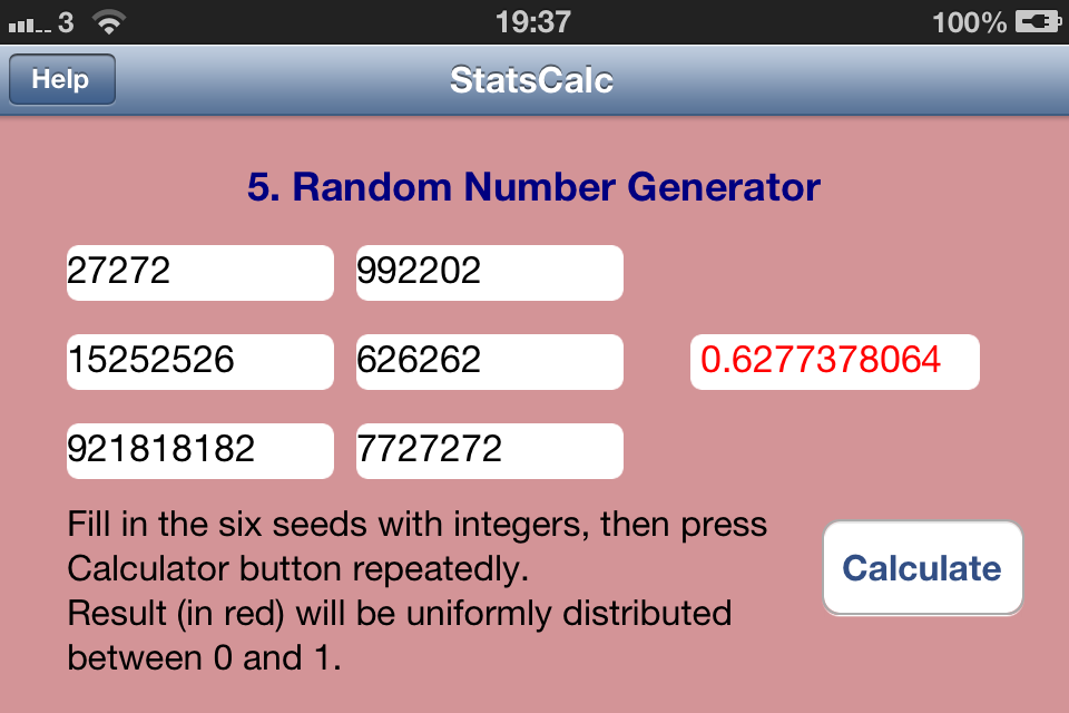 SciStatCalc: Inverse CDF method: Simulating random variates