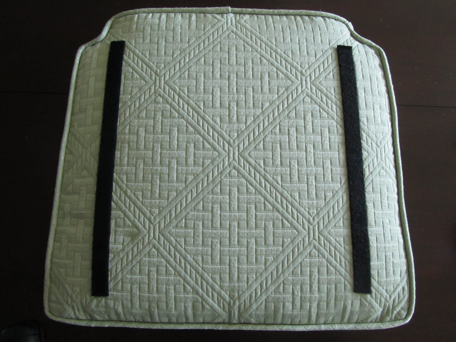 Connecting Pieces Tuesdays Tips and Tools Secure a Seat Cushion to a