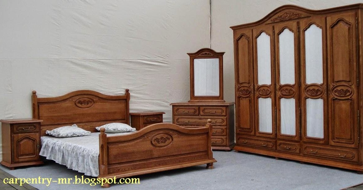 Chambre à coucher en bois hétre نجارة مغربية