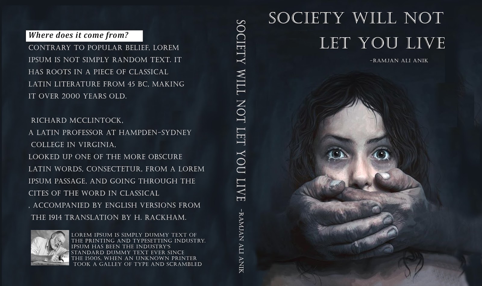 Book Cover Design in Tutorial RA ANIK