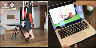 CURSO AERO PILATES ONLINE , PILATES AEREO, COLUMPIO, PILATES