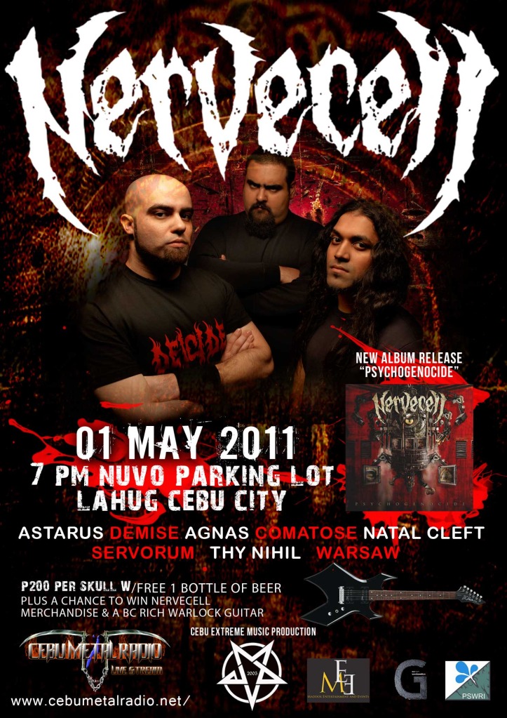 Nervecell live in Cebu 2011, poster, picture, image, wallpaper, pic, image, billboard