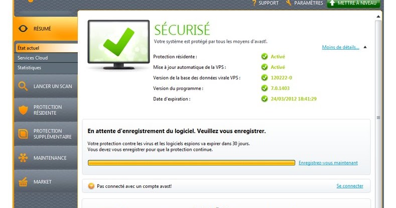 TÉLÉCHARGER AVAST 7 GRATUIT 2012 CLUBIC