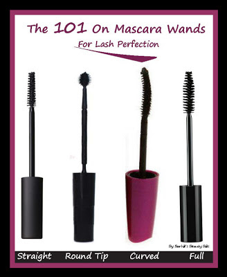 The different types of mascara wands by Barbies Beauty Bits