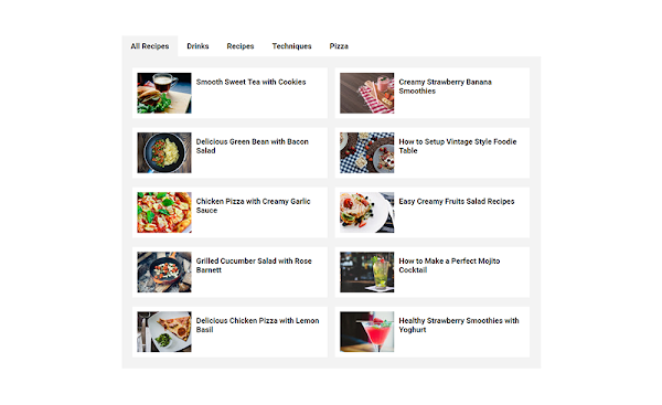 Membuat Recent Post by Label dengan Fungsi Tab