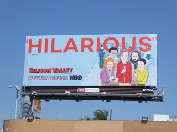 Silicon Valley Hilarious 2017 Emmy nominations billboard Silicon Valley Hilarious 2017 Emmy noms billboard