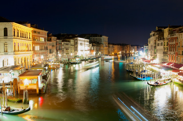 wisata, Venice,italy,gondola, venice at night