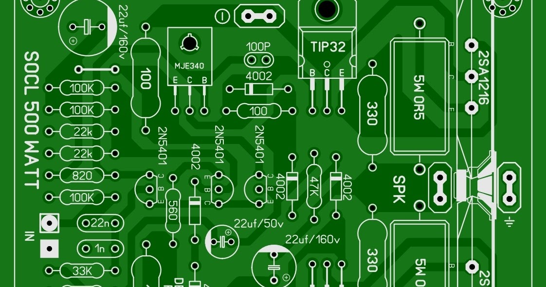 Power Amplifier Super OCL 500W Circuit - Electronic Circuit
