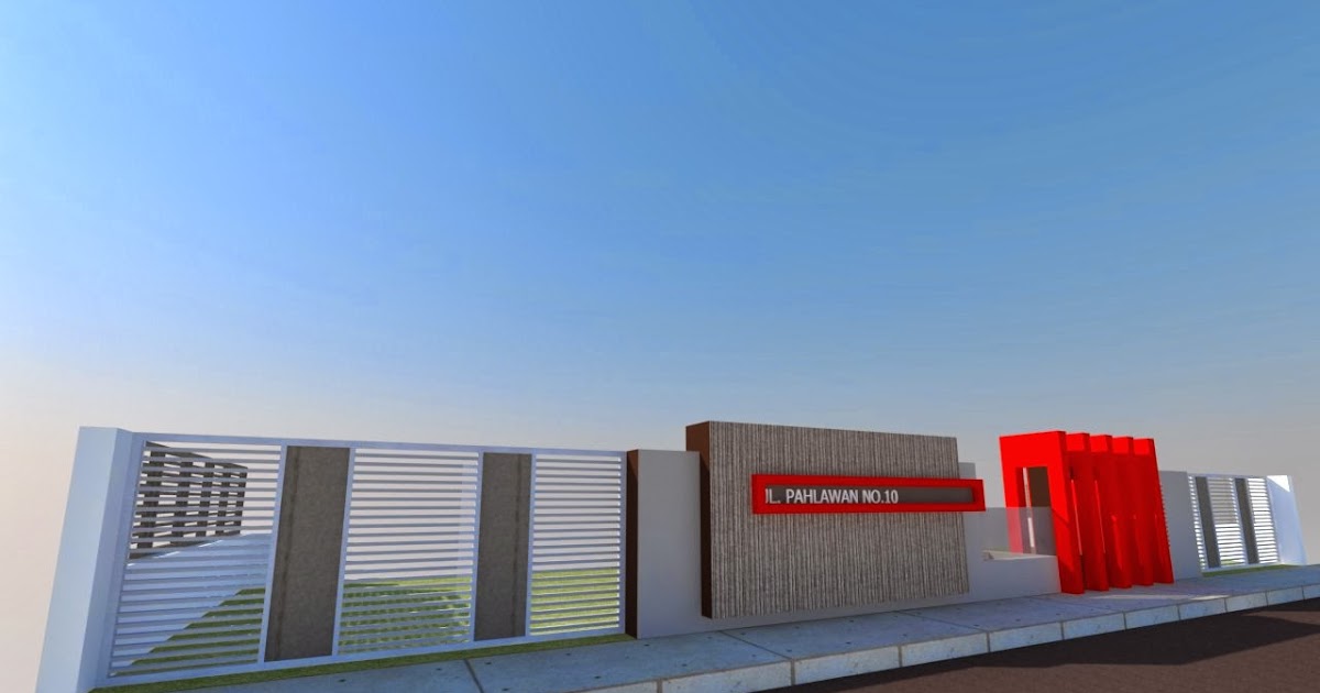 Terbaru Desain Pagar Kantor Desa, Gambar Gapura