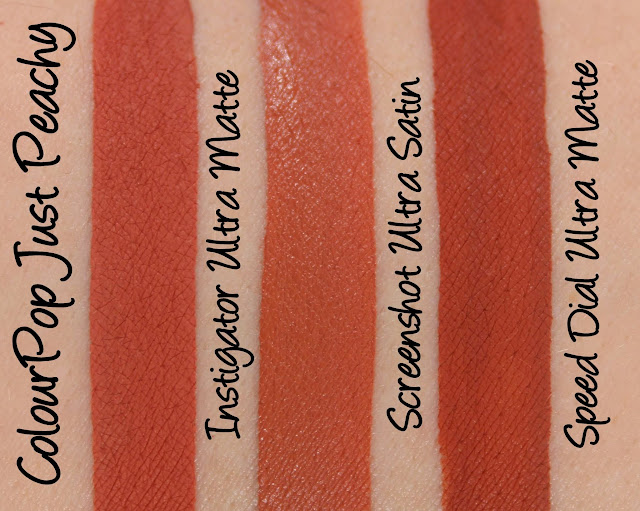 ColourPop Just Peachy Set Swatches & Review