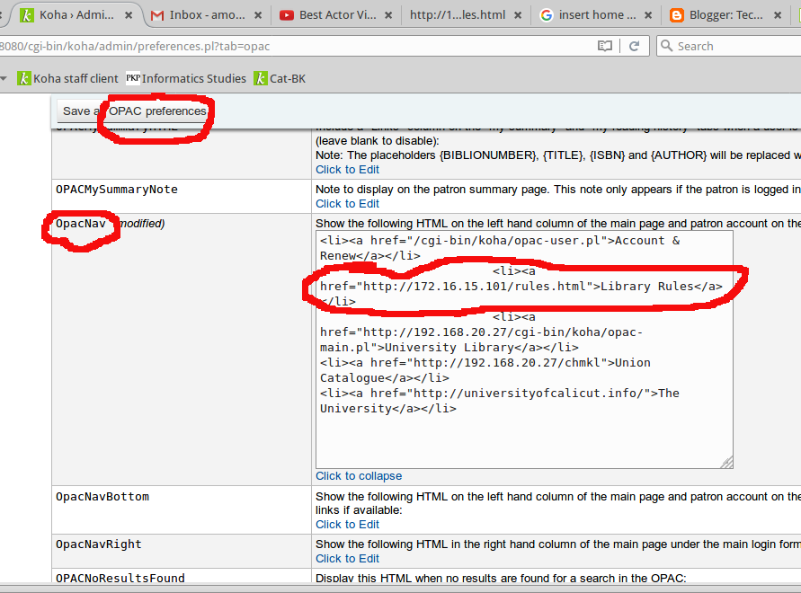 How to add new html page in Koha OPAC LIBTECHNOPHILE