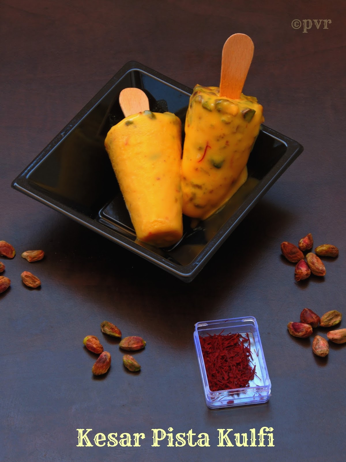 Priya's Versatile Recipes Kesar Pista KulfiSN Challenge