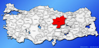 Sivas ilinin Türkiye haritasında gösterimi