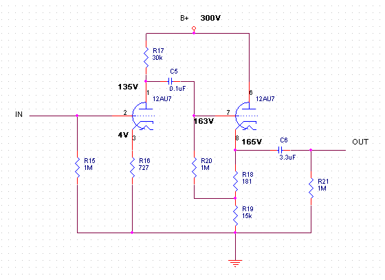 12AU7 / ECC82 tube Preamplifier circuit | Electronic Circuit Diagrams