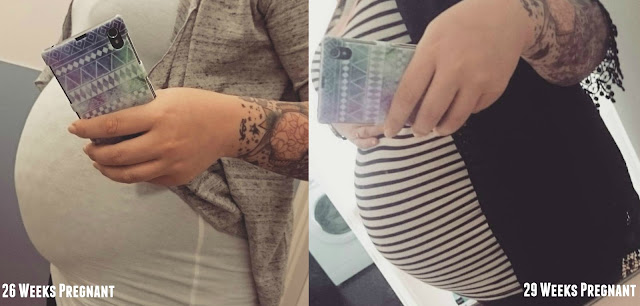 Sharing my 26 weeks and 29 weeks pregnancy bump