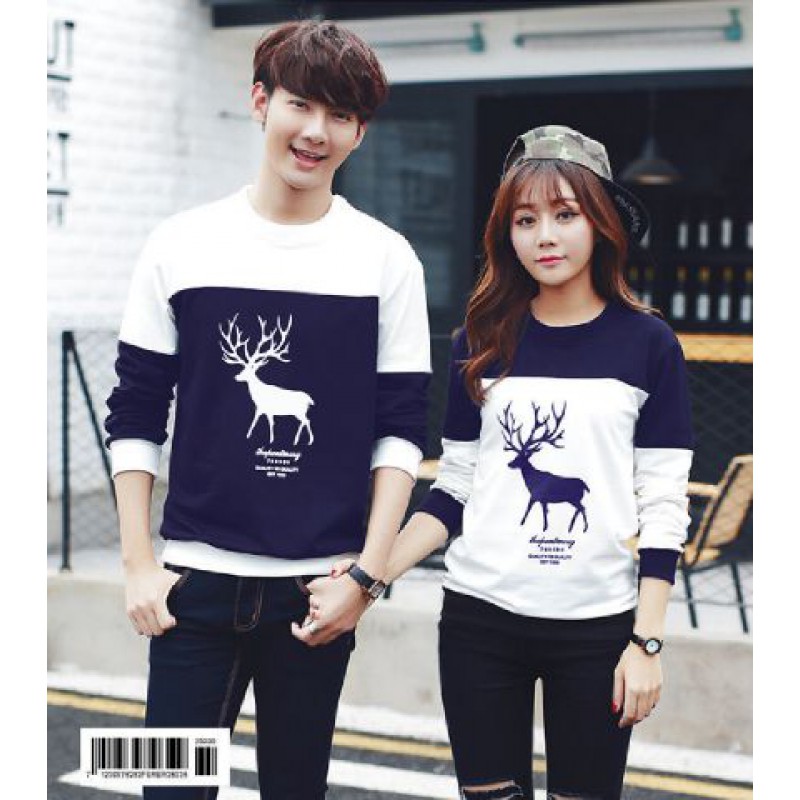 Jual Online Sweater Moose Navy White Couple Murah di Batam Bahan Babytery Terbaru Jual Online Sweater Moose Navy White Couple Murah di Batam Bahan Babytery Terbaru