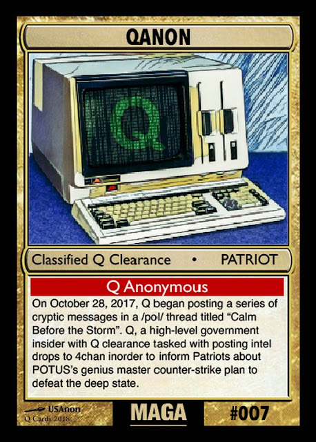 Collectable Q Anon Card Deck -- For the Avid Freedom Fighter! 07%2BQAnon