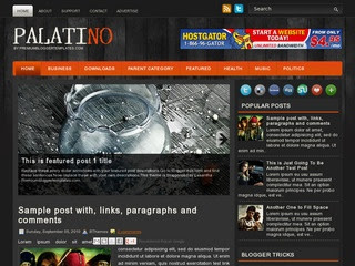 Palatino blogger template