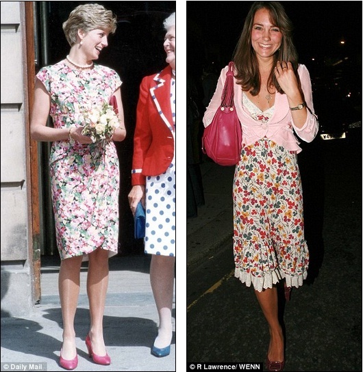Famous and Celebrities: So alike yet so different: Kate and Diana share ...