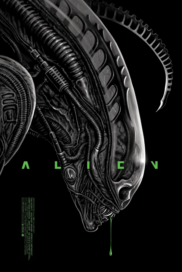 Inside The Rock Poster Frame Blog Gary Pullin Alien Movie Poster Release By Grey Matter Art