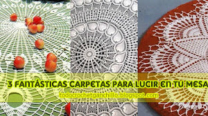 Teje al crochet 3 fantásticas carpetas redondas al crochet