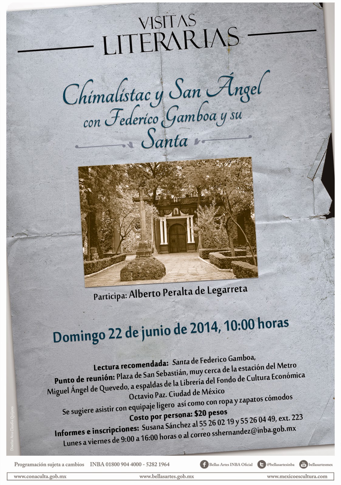 Visita literaria a San Ángel con Federico Gamboa