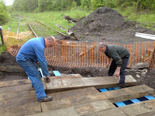 Houghwell Burn bridge deck timbers