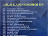 Jadual Kuliah Ustaz Azhar Idrus  (UAI) November 2019