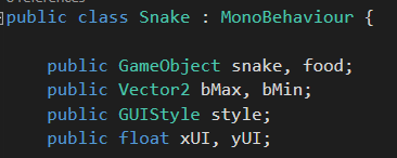 [TUTORIAL] Snake com Unity + C# Untitled-7