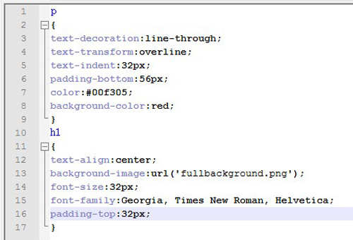 CSS syntax is easy and is explained below: