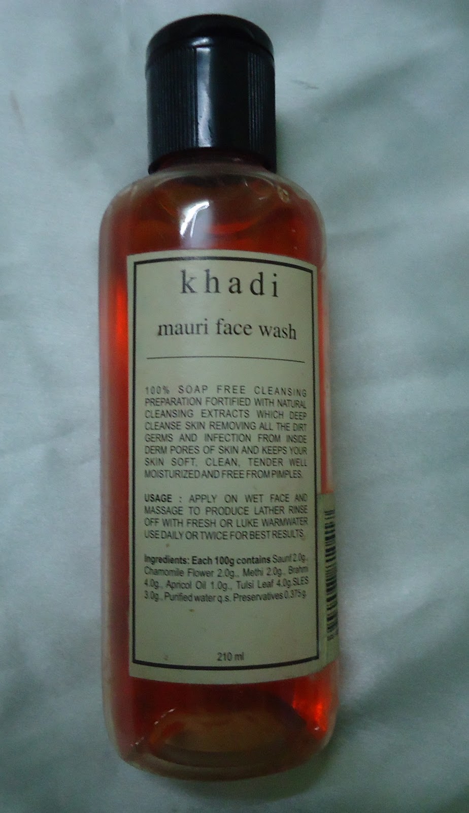 Khadi Mauri Face Wash Review New Love Makeup