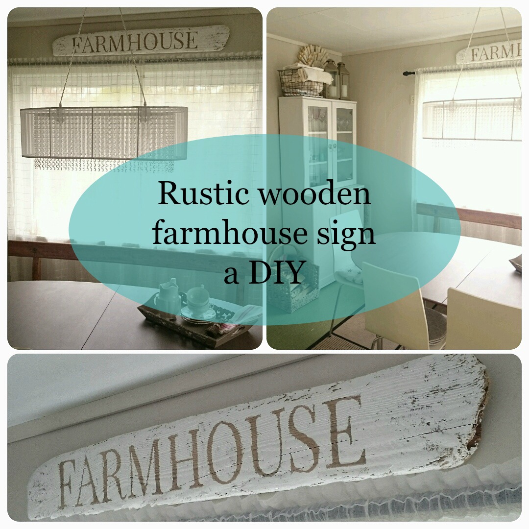 Frugal Furbishing: Rustic wooden farmhouse sign DIY